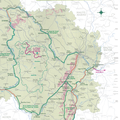 Carte de la Bourgogne à Vélo