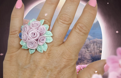 Bague "bouquet" aux couleurs de l'été 