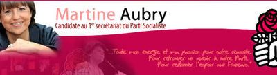 Congres du PS : le 20 novembre, votons pour Martine Aubry