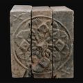 Chinese Floral motif bricks, Southern Dynasties (5th-6th century), Changzhou Museum, Jiangsu province.