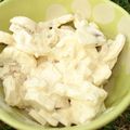 Salade de champignons au fromage blanc et au curry