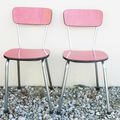 Chaises Formica rouge