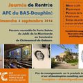 Journée de rentrée de notre AFC: date à retenir, inscriptions ouvertes