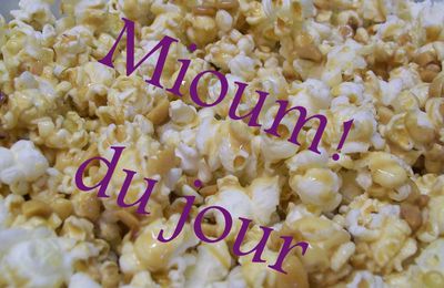 Pop corn au beurre de cacahuète