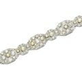 Natural Pearl and Diamond Bracelet, 1920s