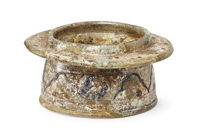 A Mamluk enamel and gilt decorated glass vessel, Egypt or Syria, 14th century