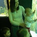 mes nièces et neveu à l'aquarium