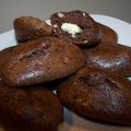 Madeleines chocolat au coeur de chocolat blanc