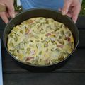 Clafoutis à la rhubarbe