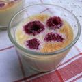 Crème de mascarpone aux framboises