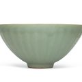 A Longquan celadon petal carved conical bowl, Southern Song dynasty (1127-1279)