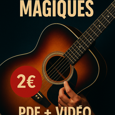 🎸 5 accords magiques pour commencer la guitare facilement – Mini-cours PDF + vidéo