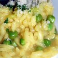 Risotto curry et petits pois 