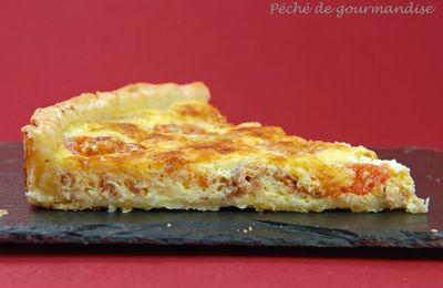 Quiche au thon et tomates cerises