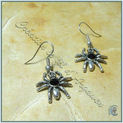 Boucles d'oreilles Araignées