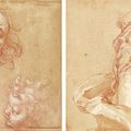 Abraham Bloemaert (Gorinchem 1566 - 1651 Utrecht), A double-sided study sheet