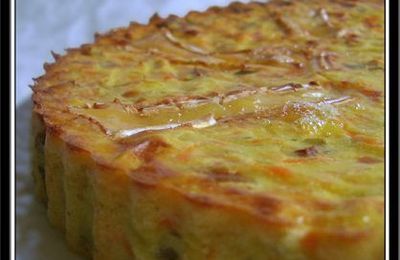 Quiche poireaux carottes sans pâte...