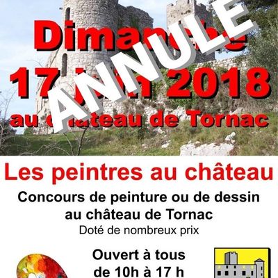 Annulation de la journée des "peintres au château" du 17 juin