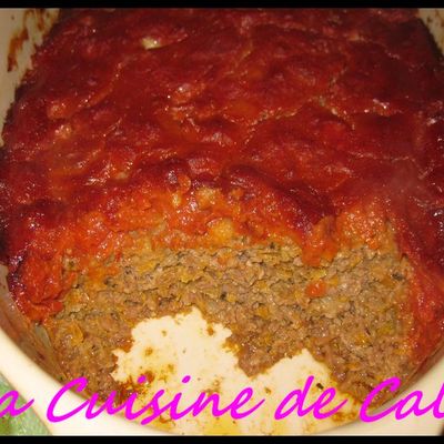 Meat Loaf, pain de viande américain et sa sauce