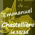Le 15/15 d'Emmanuel Chastellière (version bis du mois2) chez Bookenstock 