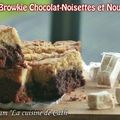 ღ " MIAM " Browkie Chocolat-Noisette et Nougats