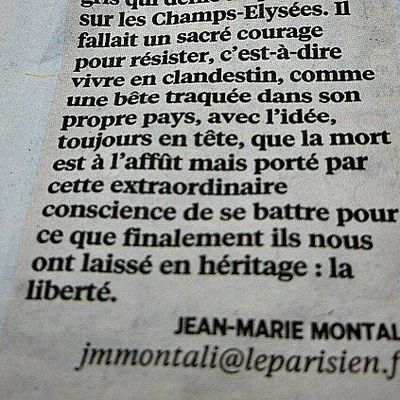 Il en fallait du courage...