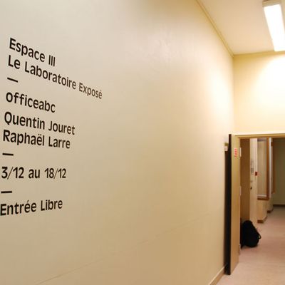 # VERNISSAGE DU LABORATOIRE EXPOSE - 3 DECEMBRE 2009