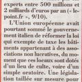 Article du Canard enchaîné du 11 octobre 2012