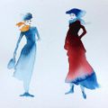 Aquarelle et encres : Silhouettes