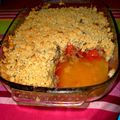 Crumble de tomates au thon