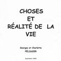 Choses et réalité de la vie. Georges et charlette PELISSIER. Septembre 2002