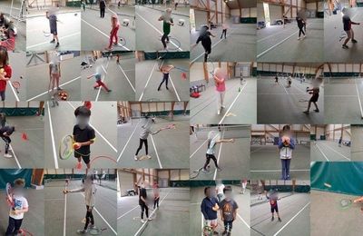 séance tennis pour la classe élémentaire !