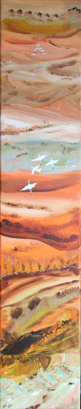 Migrations- acryl 2017- 100x20cm- (n°105)ND,