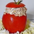 Tomate farcie aux filets de sardine