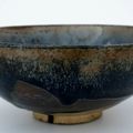 Bowl with Five Large Russet Splashes against a Subtle Hare's-Fur Ground, Jin dynasty, 12th-13th century