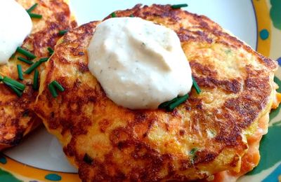 GALETTES DE CAROTTES AUX ÉPICES DOUCES