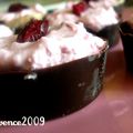 cup au chocolat et chantilly aux cranberries