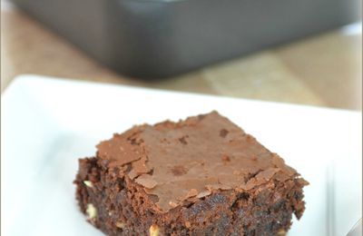 Brownie aux pépites de chocolat blanc