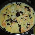 Omelette aux crevettes et à la sauce d'huîtres