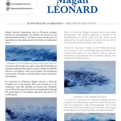 Article revue "ART/DESIGN" "le souffle de la création" parution déc 22