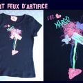 27 - T-shirt feux d'artifice = VENDU