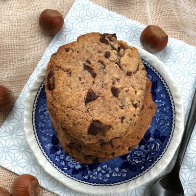 Le meilleur cookie #vegan du monde entier: cookies choco-noisettes {recette #aplv #sanslactose #sansoeuf #vegan #veggie}