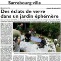 Le travail sur la mise en place de la nouvelle scène CHAGALL vu par la presse locale (Le Républicain Lorrain)