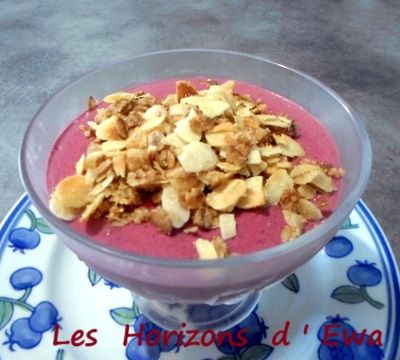 Soupe de fruits rouges et son granola 