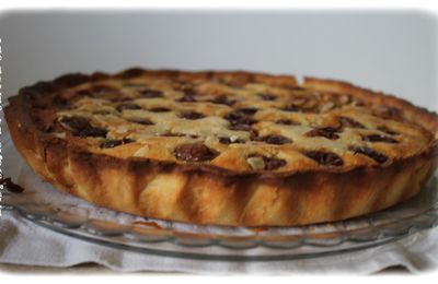 Tarte cerise et crème d'amandes