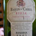 Rioja Baron de Chirel 2001 Marques de Riscal (Guillaume)