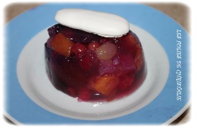 Dômes de fruits en gelée