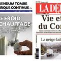 CHAUD ET FROID DANS LA PRESSE