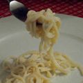 Spaghettis aux 3 fromages
