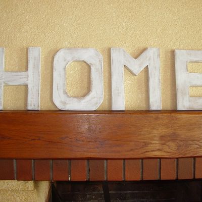 Lettres en carton 
